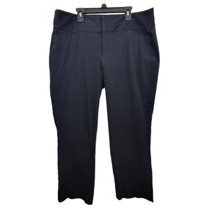 Elle Black Cropped Slacks Size 16